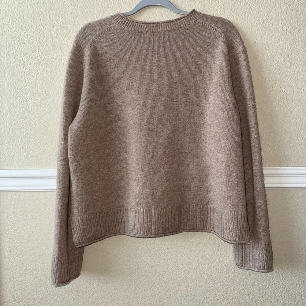 Quince 100% Cashmere Oversized Crewneck Sweater Cream Oatmeal Size Medium - Picture 8 of 8